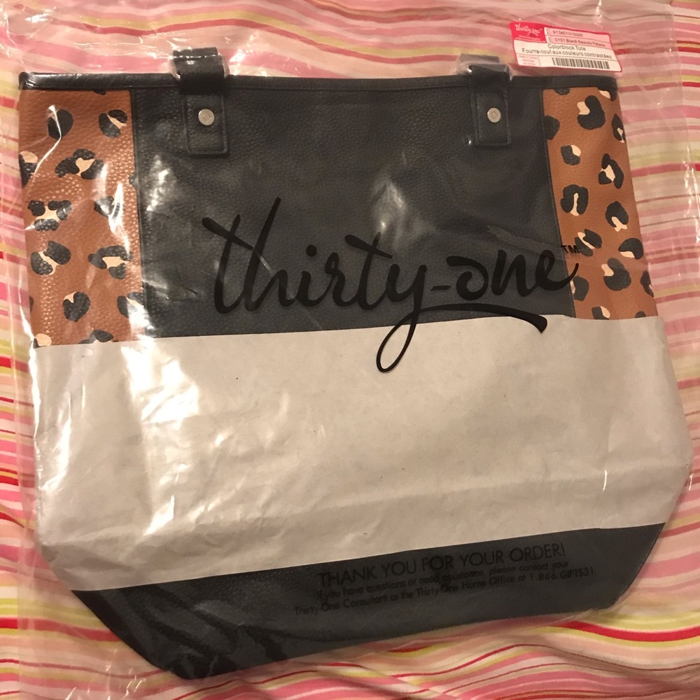 Thirty one Color block tote